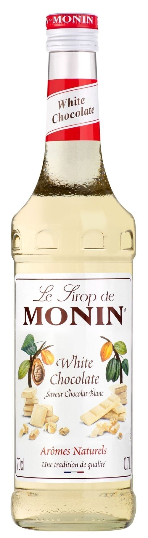 Sirop Saveur Chocolat Blanc MONIN pour aromatiser desserts de la fête des mères - Arômes naturels - 70cl