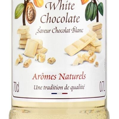 Sirop Saveur Chocolat Blanc MONIN pour aromatiser desserts de la fête des mères - Arômes naturels - 70cl