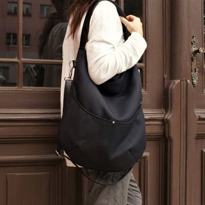 Everyday vegan handbag shoulder bag / zipper large big Mod. 1
