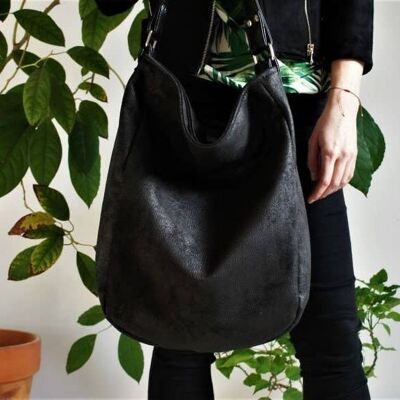 IKS bag black bag / large / hobo boho bohemian / casual