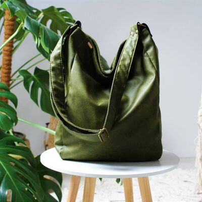 IKS bag nature green / large / fabric / school