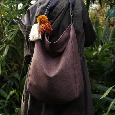 IKS brown bag / vegan bag / casual simple minimal hippie