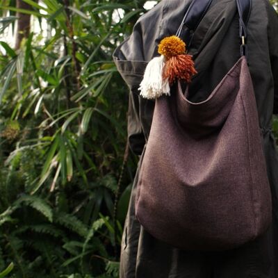 IKS brown bag / vegan bag / casual simple minimal hippie