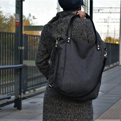 klasIKS graphite bag / vegan bag / casual simple minimal