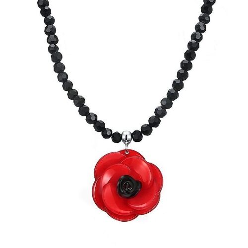 Collier Coquelicot Rosa