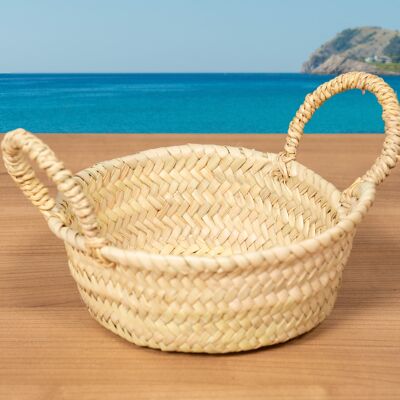 15 cm round heart of palm basket