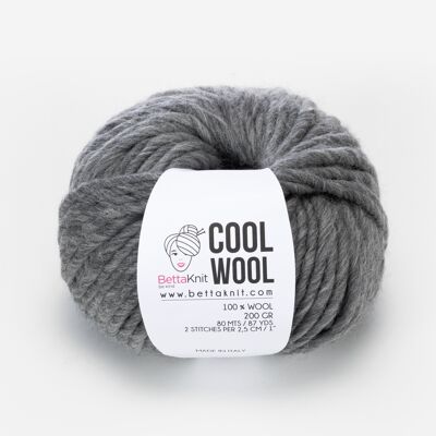 Cool Wool, lana chunky, Melange Grey