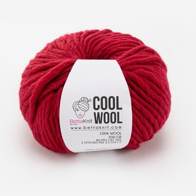 Cool Wool, lana chunky, Bloody Red