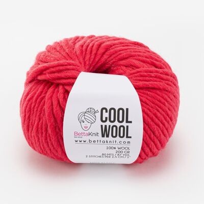 Cool Wool, lana chunky, Sugar Red