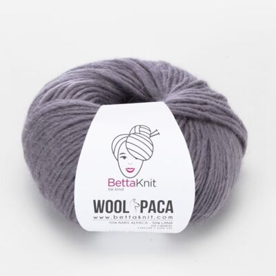 Woolpaca, lana alpaca, Grey