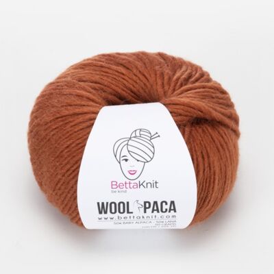 Woolpaca, lana alpaca, Cinnamon