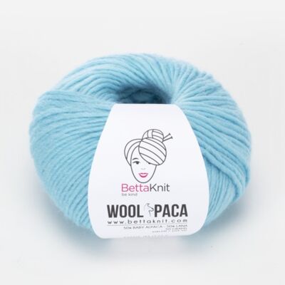Woolpaca, lana alpaca, Acquamarine