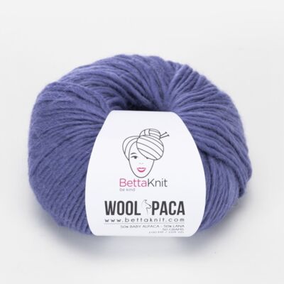 Woolpaca, lana alpaca, Indigo