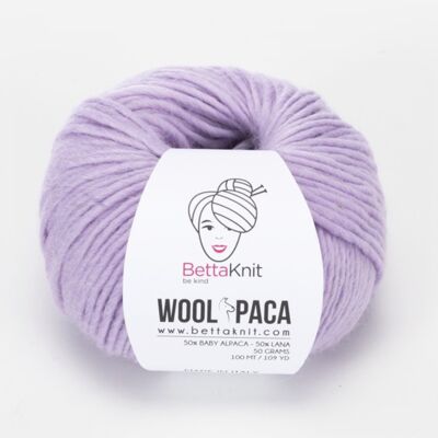 Woolpaca, lana alpaca, Lilac