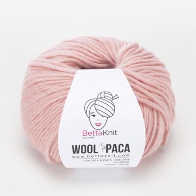 Woolpaca, lana alpaca, Mallow Rose