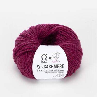 Re-Cashmere, cashmere riciclato, Raspberry