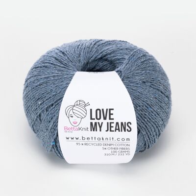 Love My Jeans, filato ottenuto da riciclo di vecchi jeans, Denim
