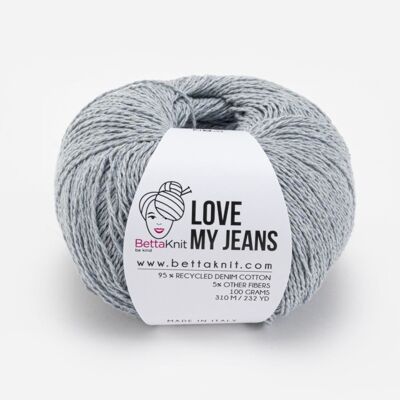 Love My Jeans, filato ottenuto da riciclo di vecchi jeans, Cloud