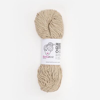 Prato Cotton, cotone ottenuto dal riciclo dei cascami, Beige