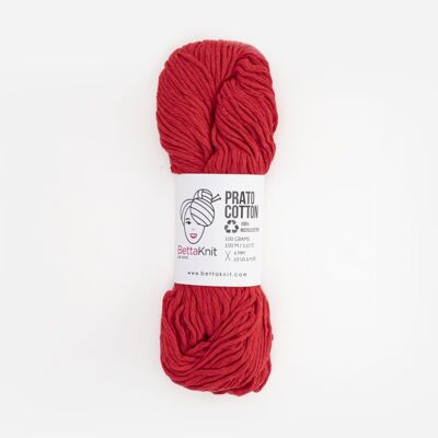 Prato Cotton, cotone ottenuto dal riciclo dei cascami, Rosso