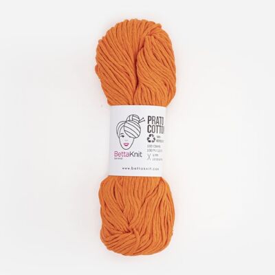 Prato Cotton, cotone ottenuto dal riciclo dei cascami, Arancio