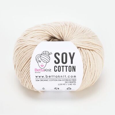 Soy Cotton, filato di cotone e soia, Ginger