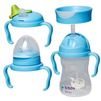 Pack tasse d’apprentissage bébé évolutive de 4 à 12 mois - Blueberry 1