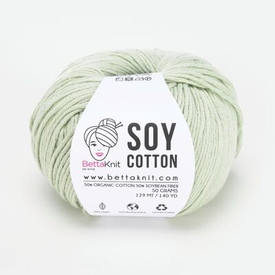 Soy Cotton, filato di cotone e soia, Lemongrass