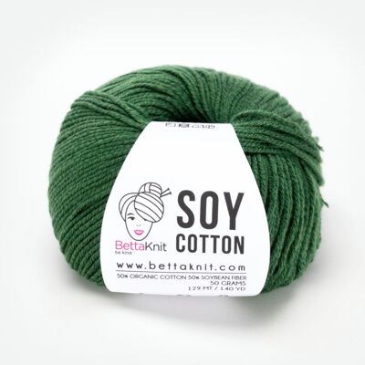 Soy Cotton, filato di cotone e soia, Pine