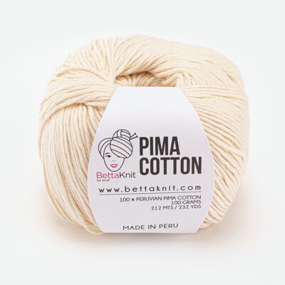 Pima Cotton, 100% cotone, Vaniglia