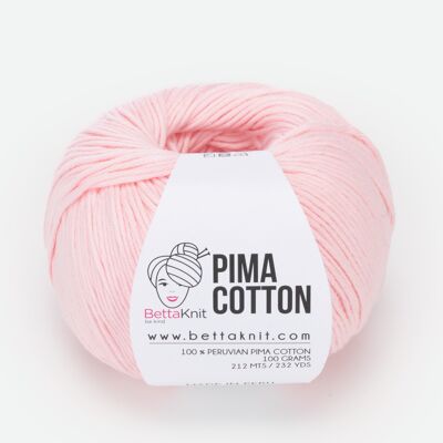 Pima Cotton, 100% cotone, Quarzo Rosa
