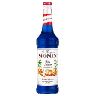MONIN Blue Curaçao Aroma Sirup für Cocktails – Natürliche Aromen – 70cl