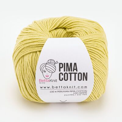 Pima Cotton, 100% cotone, Cintron Yellow
