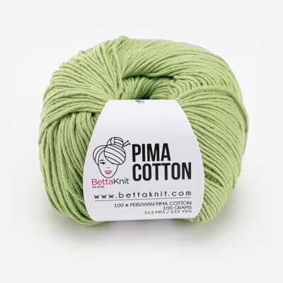 Pima Cotton, 100% cotone, Greenery