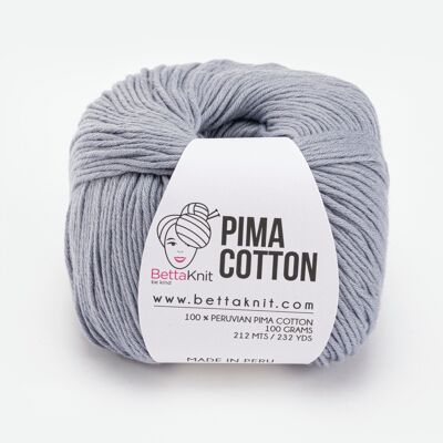 Pima Cotton, 100% cotone, Grigio Chiaro