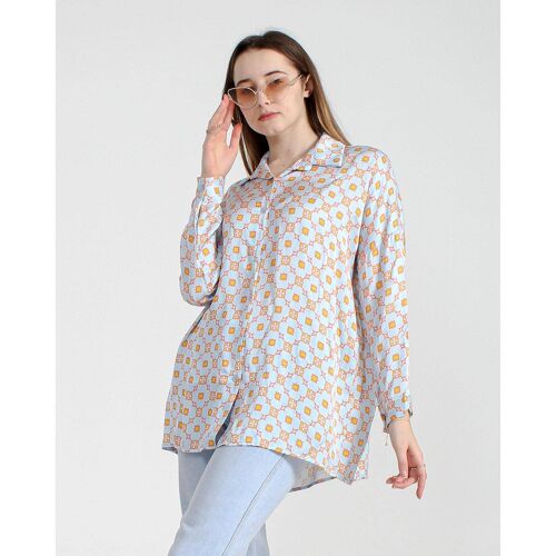 Camicia in seta, da donna, made in Italy, cod. 5526-2