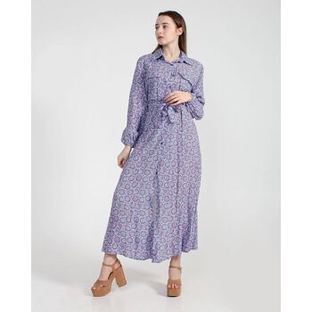 Robe en viscose, pour femme, fabriquée en Italie, article 2960 2