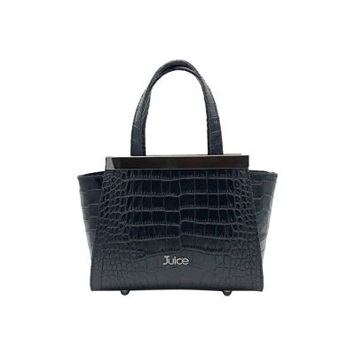 Borsa a mano in vera pelle crocus stampata cod. 112166