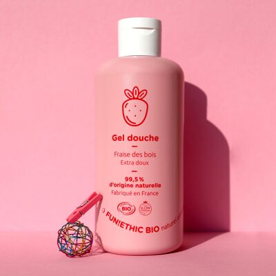 Extra Gentle Shower Gel - Wild Strawberry Scent 100% Natural