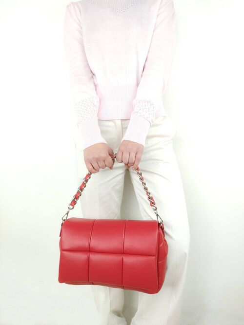 Soft genuine leather handbag item 112321