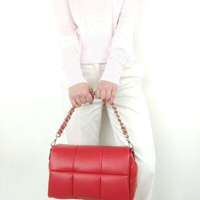 Soft genuine leather handbag item 112321