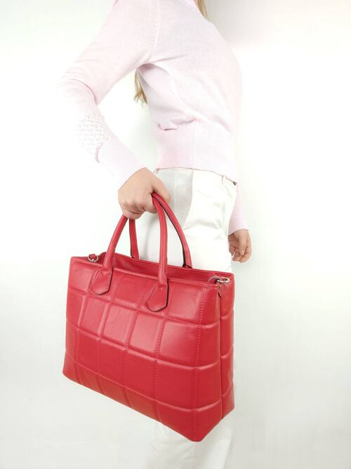 Soft genuine leather handbag item 112317
