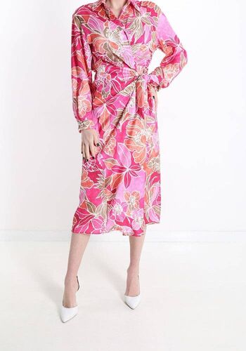 Robe en polyester, pour femme, Made in Italy, art. WO60919-1 6