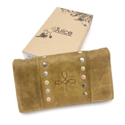 Washed leather wallet art. 058-JU02