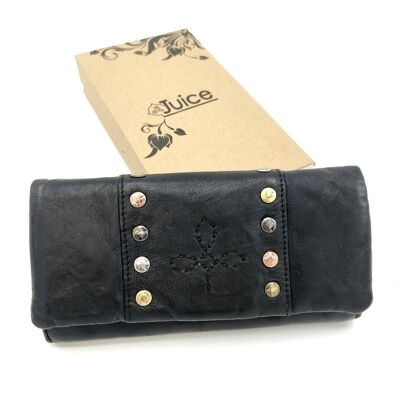 Washed leather wallet art. 1033-JU02