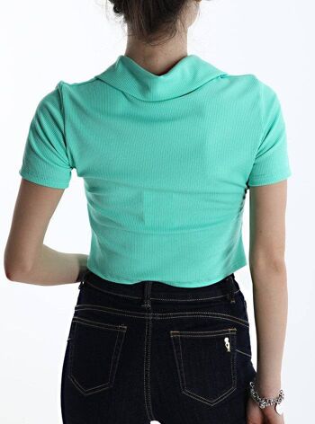 T-shirt en polyester, pour femme, fabriqué en Italie, art. 715128 4