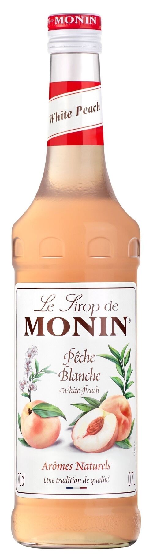 Sirop Pêche Blanche MONIN - Arômes naturels - 70cl