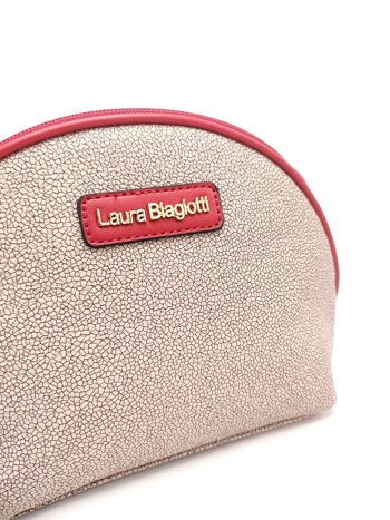 Marque Laura Biagiotti, Beauty bag en ecopelle stampata, fabriqué en Chine, art. LB112-7 2