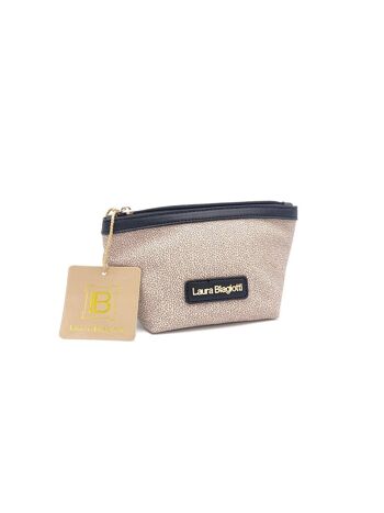 Marque Laura Biagiotti, Beauty bag en ecopelle stampata, fabriqué en Chine, art. LB112-8 2