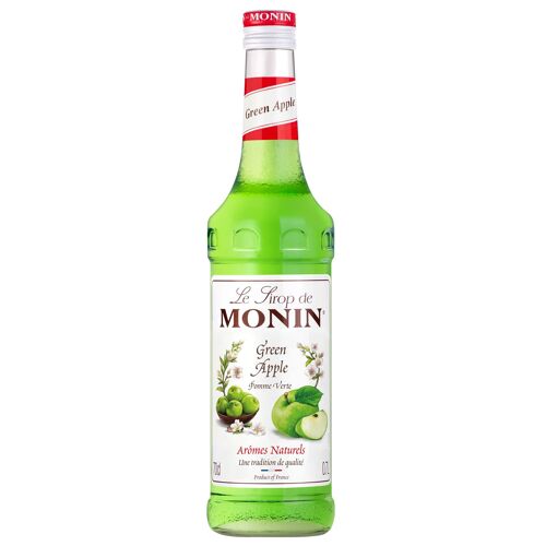 Sirop de Pomme Verte MONIN pour cocktails ou limonades - Arômes naturels - 70cl